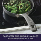Circulon A1 Series with ScratchDefense Nonstick Induction Small Frying Pan for Eggs, Induction Cookware, Egg Pan, 6.25-Inch, Graphite