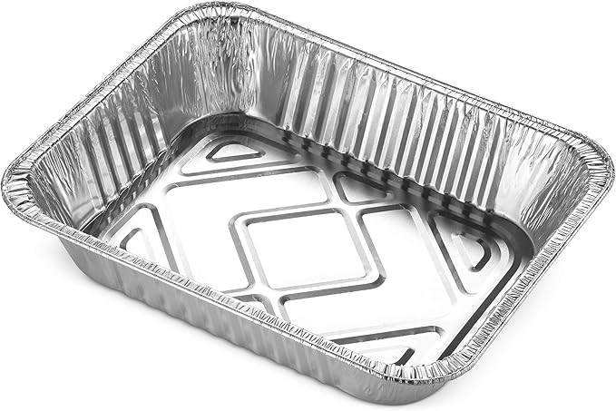 NYHI 30 Pcs Aluminum Pans 9x13 Disposable Baking Tin Foil Pan with Lids for Cooking Baking Takeout Containers for Leftovers Heavy Duty Foil Pans Freezer Container Catering Supplies