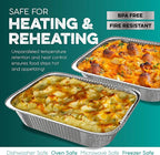 Aluminum Pans 9x13 [10 Pack] Aluminum Foil Trays - Disposable for Baking, BBQ Grilling, Roasting, Cake Serving Dishes, Catering Supplies, Steam Table Chafing Pans, Half Size Tin Foil Pan