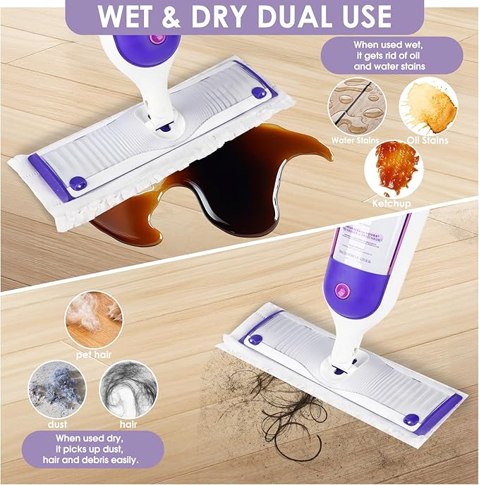 20 Pack Disposable Power Mop Refill Pads Compatible with Swiffer Power Mop,Replacement Mopping Pads for Swiffer Multi-Surface & Wood Powermop Refills, Wet Pads Refill for Floor Cleaning,Unscented