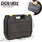 DOWELL Tool Set Tool Kit 62PCS Homeowner Tool Set Wrench Pliers Screwdriver Set Repair Tool Kit