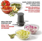 Starfrit Electric Oscillating Food Processor - 4 Cups - Measuring Spoon - High, Low & Pulse Modes - 300W