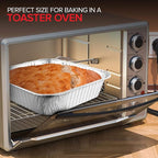 Stock Your Home Aluminum Pans 8x8 Disposable Foil Pans (20 Pack) - 8 Inch Square Pans - Tin Foil Pans Great for Cooking, Heating, Storing, Prepping Food
