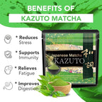 Kazuto Classic Grade Matcha Green Tea Powder - Premium First Harvest Single Origin USDA Organic Gluten-Free Vegan, 100% Pure Unsweetened No Additives from Shizuoka 1.06oz