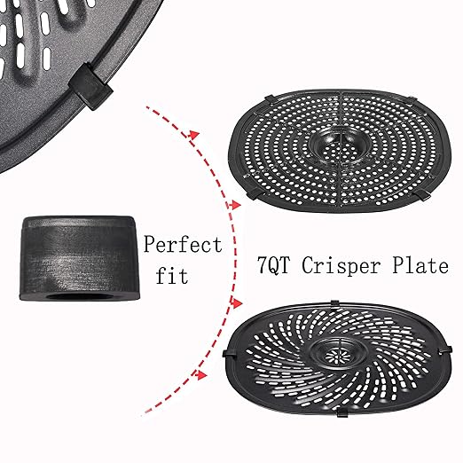 Replacement Rubber Bumpers for Power XL Crisper Plate,8 Pcs Fryer Silicon Rubbers Tips,Air Fryer Replacement Parts Accessories