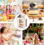 Tall Cake Box with Windows, 10x10x12 & 12x12x14 inches, Large Tiered Cake Boxes，Cake Carrier Container Set for 10 & 12 inch Cakes, White, 2 Pack