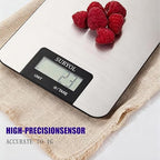Food Kitchen Scale High-Precision Digital Scale Accurate Weighing for Baking & Cooking Enthusiasts (Shiny Blue)