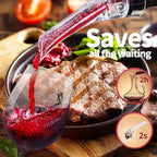 Wine Aerator Pourer Spout Rich Bubbles Decanter Spout Wine Air Aerator Improved Flavor Aerating Pourer Professional Quality Wine Pourer Aerator No-Drip Wine Accessories Gift for Wine Lover