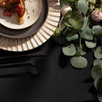 Gee Di Moda Rectangle Tablecloth - 90 x 132 Inch Black Table Cloth for 6 Foot Tables with Floor-Length Drop - Heavy Duty Washable Fabric for Holiday Party, Dinner, Weddings & Baby Shower