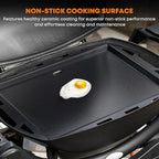 Stanbroil Cooking Griddle Insert for Weber Q200/Q2000 Series Grills, Full Size Nonstick Griddle Plate for Weber Q200, Q220, Q2000, Q2200 Grills