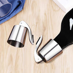 ERHIRY Wine Stopper - Stainless Steel Wine Bottle Stopper with Silicone Seal, Reusable Beverage Preserver, Freshness Keeper, Premium Bottle Sealers, Ideal Wine Saver Accessory Gift Set