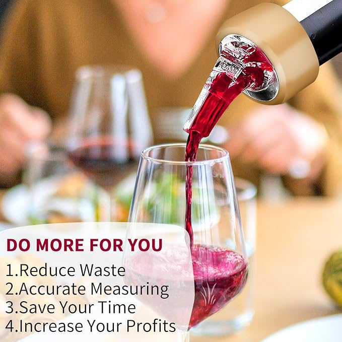 Automatic Measured Bottle Pourer - Quick Shot Spirit Measure Pourer Drinks Wine Cocktail Dispenser Home Bar Tools - 1oz/30ml (mix color 12 pack)