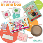 Kidaddle DIY Cake Pop Kit – Unicorn | Baking Kit with Premeasured Ingredients, Decorating Supplies | Made in USA | Certified Kosher | Christmas Gift