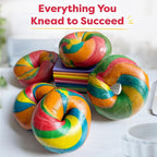 Baketivity Rainbow Bagel & Monkey Banana Bread Baking Kit Bundle – DIY Kids Cooking Set with Pre-Measured Kosher Ingredients, Illustrated Recipes, Video Guides & STEM Activities – Ages 6-12+