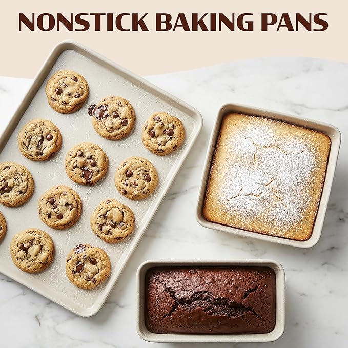 Granitestone Ceraluxe 20 Pc Ceramic Cookware Set Nonstick, Complete Pots and Pans Set Non Stick with 5 Pc Bakeware Set, Deep Frying Pan Set, & Steamer, Non Toxic PFOA Free, Oven & Dishwasher Safe