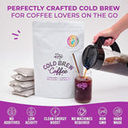 Katy’s Cold Brew Coffee Pitcher Packs | 6 Large Cold Brew Bags with Smooth, Bold Brazilian Coffee | Easy, Mess-Free Brewing in Any Container | No Straining Needed | 100% Woman-Owned | Makes 32 Cups
