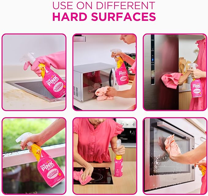 The Pink Stuff Miracle Multi-Purpose Cleaner Spray, 30 fl oz – Now 20% More! Powerful All-Purpose Cleaning Solution for Kitchens, Bathrooms, Floors & More – Cuts Through Grease & Grime with Ease