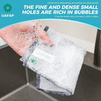 24 PCS Non Scratch Wire Dishcloth, Cleans Fast Without Scratching, Stands Up to Stuck-on Grime, Multi-Surface Safe, Wire Dishwashing Rag Cleaning Power for Everyday Jobs 7.87“ x 7.87”