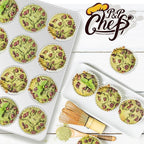 P&P CHEF Muffin Pan Cupcake Baking Pan Set, Stainless Steel Muffin Tin Tray for Mini Cake Tart Quiche, Oven & Dishwasher Safe, Non-toxic & Heavy-duty, (12 Cup, 1Pc)