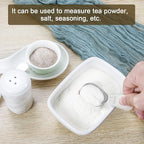 Safring Stainless steel coffee scoop 2-piece set (1 tbsp, 2 tbsp) durable Tablespoon, ergonomic measuring spoon, Suitable for small and large jars，short-handled spoon (Silver)