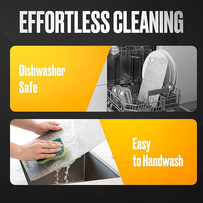 Titanium Cutting Board – Pure Titanium Chopping Board for Kitchen – Non-Toxic, Microplastic-Free, Double-Sided, Dishwasher Safe, Durable Metal Cutting Board