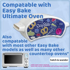 Kids Baking Set compatible with Easy Bake Oven | Fun Oven Pan Set of 4 made of Food Safety Tested Nonstick Steel | Oven Pans Compatible with Easy Bake Oven for Girls or Boys