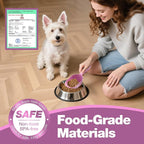 Pet Food Scoop 2 Pack, Dog Cup Capacity Cat Food Scooper With Measuring Lines For Dog, Puppy and Cat Coffee Bean, Flour Scoop Purple