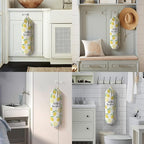 Hglian Lemon Grocery Bags Holder,Sunshine Plastic Bag Holder Garbage Shopping Trash Bags Storage Organizer,Cute Lemon Kitchen Décor, Gifts for Women