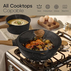 CAROTE 26PCS Pots and Pans Set Non Stick, Cookware Set Pots and Pans Induction Cook Ware, Nonstick Kitchen Cooking, PFOA Free, Black