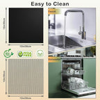 6Pcs Reusable Air Fryer Liners for Ninja, 12 × 12in Non-Stick Liners for Bottom of Toaster Oven, 3 × Liners + 3 × Mesh Sheets, Pre-Cut Square Baking/Microwave/Grill Mat for SP101/SP201/SP301/SP351