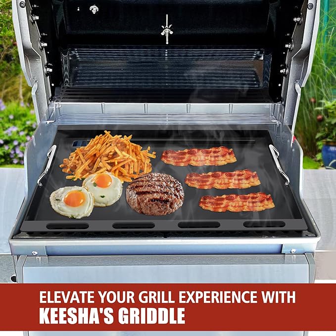 Spirit e 210 Grill Griddle Insert for Weber Spirit I & II 200 Series, Nonstick Flat Top Grill Griddle Replacement Parts for S-210, S-215, E-210, E-215, E-220