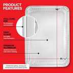 Stock Your Home Aluminum Pans Cookie Sheet Baking Pans (30 Pack) Disposable Foil Trays - Reusable and Durable Nonstick Baking Sheets – Cookie Sheet Pans