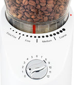 Capresso Infinity Plus Conical Burr Grinder, White