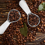 Stainless Steel Coffee Scoop Set - 3 Pc Measuring Spoons (1 Tbsp & 2 Tbsp Scoop) for Ground Coffee, Tea, Sugar Or Flour, Short Handles