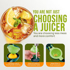 Zulay Kitchen Metal 2-in-1 Lemon Squeezer - Sturdy Max Extraction Hand Juicer Lemon Squeezer Gets Every Last Drop - Easy to Clean Manual Citrus Juicer - Easy-Use Lemon Juicer Squeezer - Green/Lime