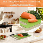 Luckyiren Kitchen Cutting Board Set of 6, Plastic Cutting Boards with Easy Grip Handle for Kitchen Cooking, Non Slip Cutting Mat Pad for Meat, Fruit, Vegetables, 12 Inch by 8 Inch