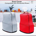 BAGSPRITE Stretchy Stand Mixer Cover with Appliance Slider- Washable Appliance Cover Compatible with Kitchenaid Mixer5/4.5 Quart - Dust Cover with Pockets for Kitchen Aid Accessories and Attachments