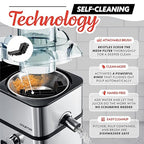 Gourmia 6 Speed Digital Juice Extractor -Extra-Wide Chute, Pulse Mode, Self-Clean Cycle, 36 oz Pitcher, Pulp Container & Cleaning Brush, Stainless Steel