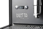 Diletta Bello+ Espresso Machine (Black) Bundle w/Rocket Espresso Giannino Espresso Grinder (Black/Wood)