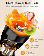 Smoothie Blender, 650W Personal Blenders for Shakes and Smoothies with Grinder Cup & 2 BPA-Free Portable Cups (20oz+14oz), Portable Blender for Juices, Smoothies Maker for Kitchen, Black