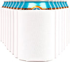 Blank Beer Can Cooler Sleeves (60-Pack) Soft Insulated Beer Can Coolies - HTV Friendly Blank Koolies in Bulk for Beer Cans & Bottles - Coolie Blanks for Vinyl Projects & Wedding Favors (White)