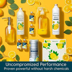 Grove Co. Tub and Tile Cleaner, Refill Concentrate (6 x 1 Fl Oz) Plant-Based Household Cleaning Supplies, No Plastic Waste, 100% Natural Lemon & Eucalyptus Fragrance, 3 x 2 Pack Refills