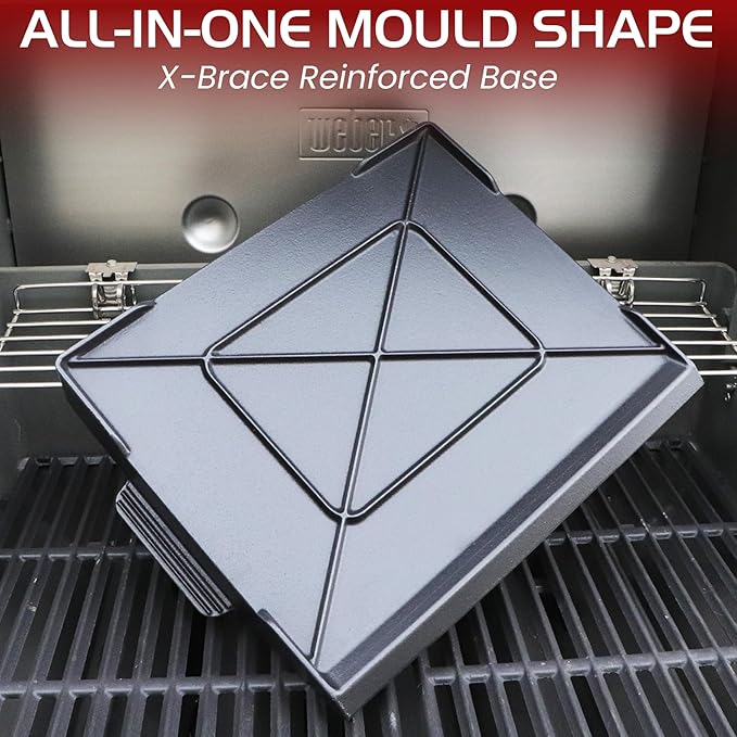 Cast Iron Griddle Gas Grill Stove Top Pan Insert for Weber Charbroil Nexgrill Grill Replacement Parts Flat Charcoal Cooking Plate Outdoor Camp Tailgating Teppanyaki Accessory 17" x 13"