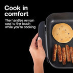 Proctor Silex Electric Skillet with Lid, 116 sq. in. Nonstick Cooking Surface for Frying, Sauteing, Simmering and Braising, Adjustable Temp 200° to 400° F, Black (38526PS)
