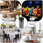 600 Pcs Black Coffee Stirrers Stir Sticks Set - Acrylic Stir Stick Holder Cocktail Straws Bar Straws Drink Stirrers for Coffee Juice Whiskey Home Kitchen Party Supplies