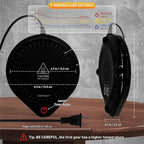 25W Electric Candle Warmer for Coffee Mugs, 75℃ Heating & Auto Shut-Off, Spill-Proof Desk Warmer for Beverages (Black)