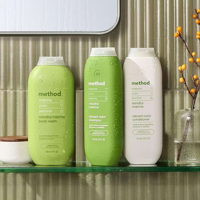 Method Color Protect Shampoo, Mindful Matcha, Matcha + Yuzu + Jasmine notes, 14oz