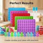 Gummy Candy Molds - 5Pcs Silicone Gummy Mini Bear Molds With 2pcs Dropper,Non-stick and Bpa Free for Mini Candy Chocolate Gummies Baking