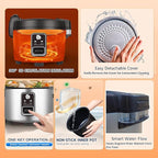 15L/15.8Quart (84 cups cooked rice) Extra Large Commercial Rice Cooker & Food Warmer Auto Keep Warm Electric rice cooker with One-Touch Operation for 60-70 people