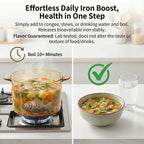 Iron Fish 3 Pack - Food-Grade Reusable Cooking Tool for Adding Natural Iron to Food & Water, Durable Chemical-Free Kitchen Accessory, Easy to Use for Vegans, Athletes, Pregnant Women & Families